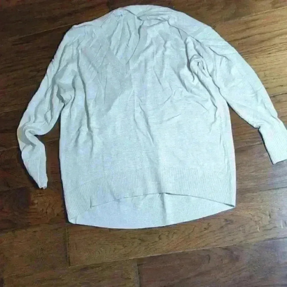 Loft Oatmeal Brown beige khaki cream sweater - longer in back XSmall EUC - Picture 4 of 5